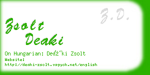 zsolt deaki business card